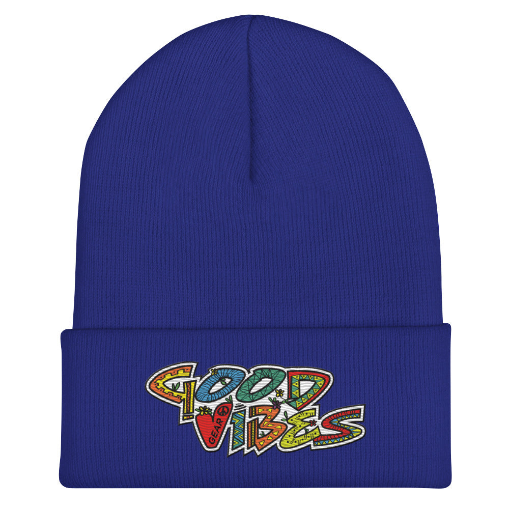 Good Vibes Gear Cuffed Beanie