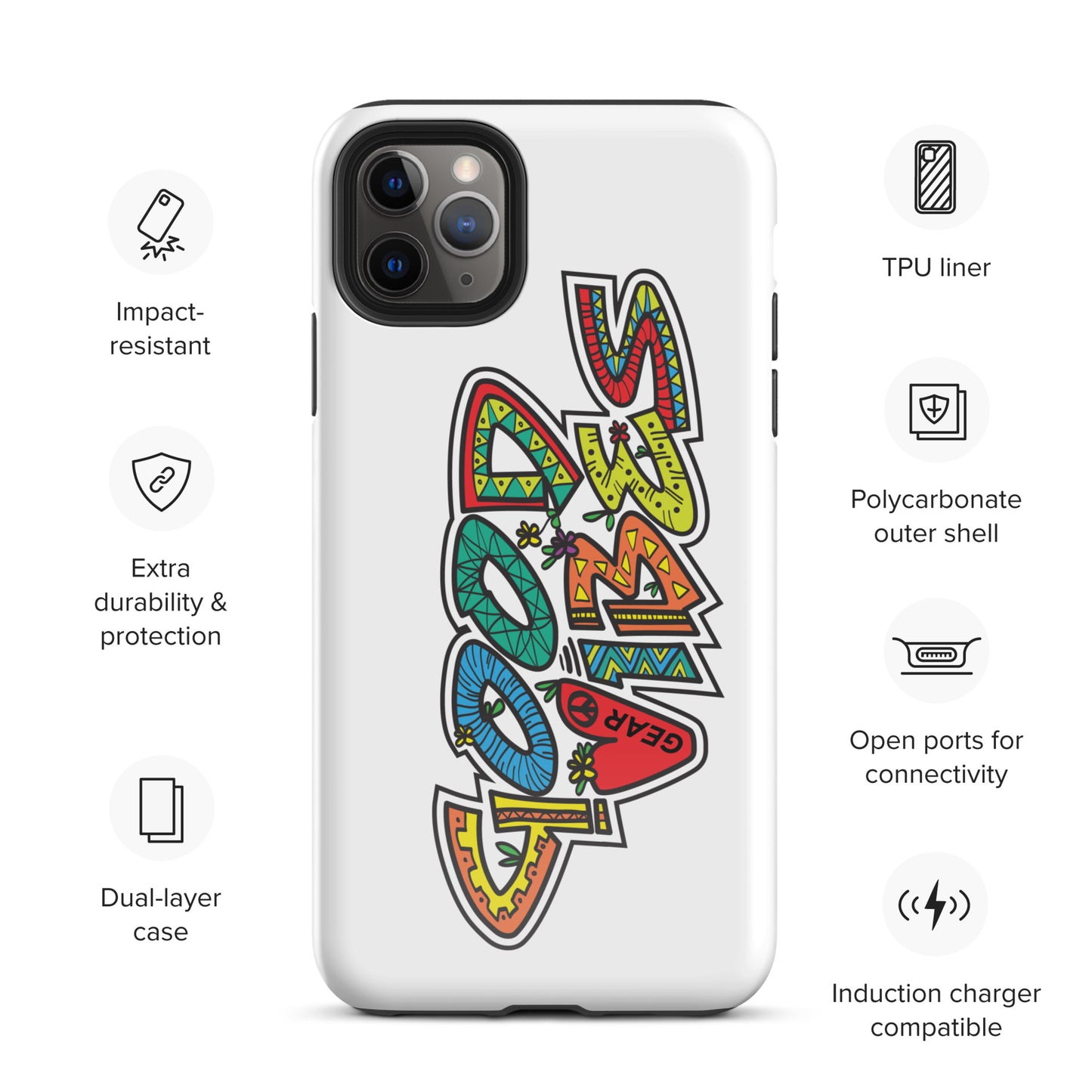 Good Vibes Gear Tough Case for iPhone®