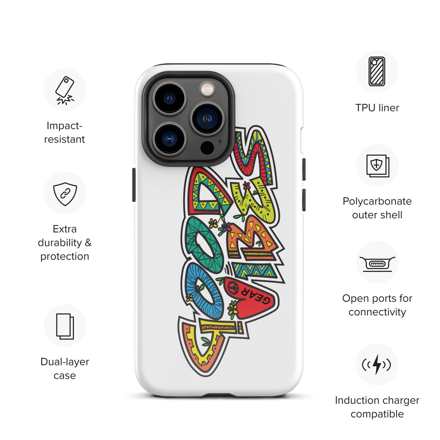 Good Vibes Gear Tough Case for iPhone®